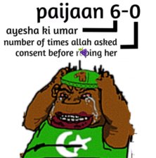 pakirandi47's tweet photo. @CherieDamour_ @AusAirForce @IAF_MCC Why did propet chod mohammed raped 6 year old Ayesha? https://t.co/K7tp3mjMGq