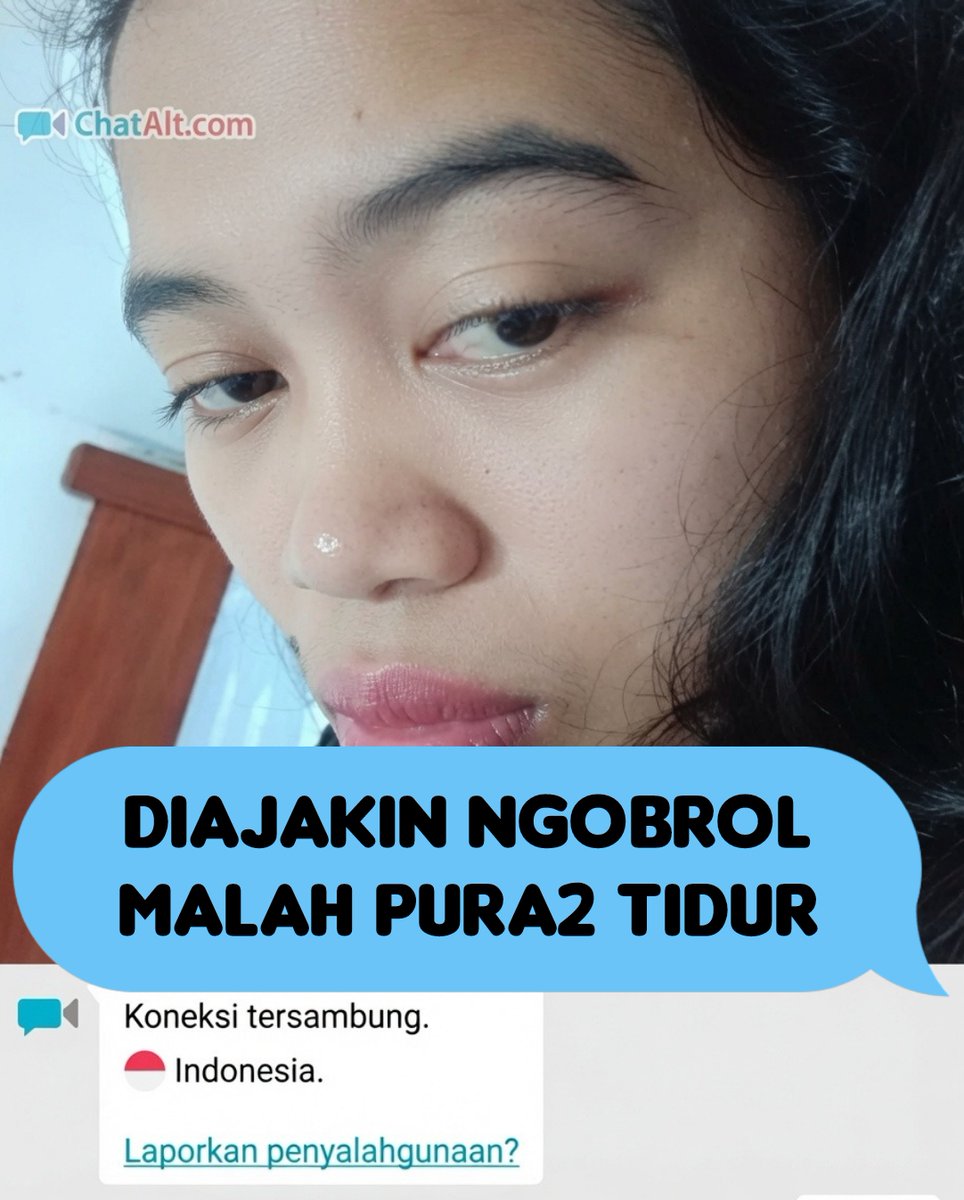 musafirometv's tweet photo. (ome tv) lagi diajak ngobol malah pura-pura tidur. https://t.co/F2PHUZlejE
