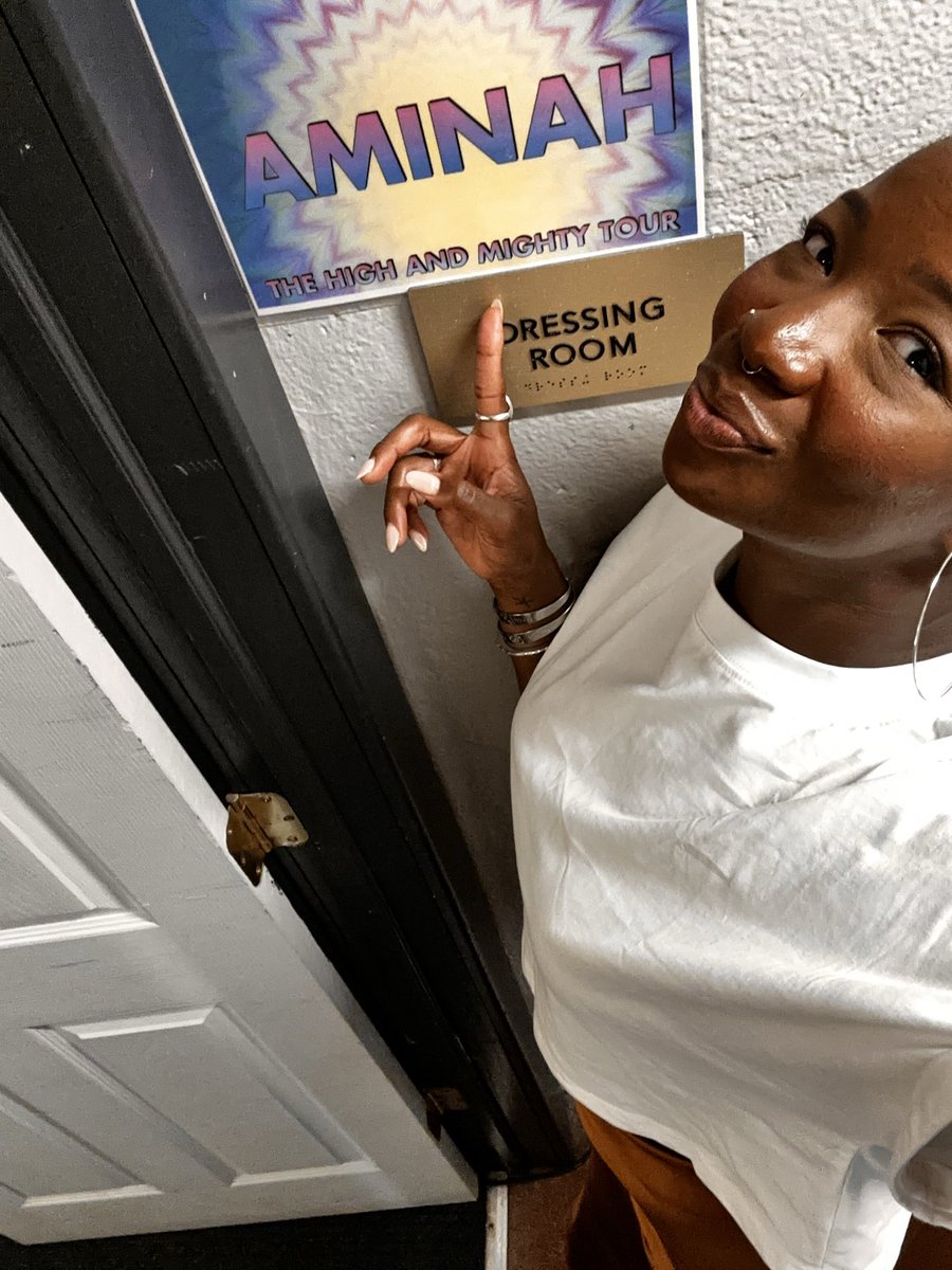 aminahimani's tweet photo. Yesterday the workplace was in red bank nj featuring for Chelsea Handler on her High and Mighty Tour. Please believe a time was had!!! Ill be back with her tonight and in Atlanta🥰 https://t.co/6j84F4tmGF