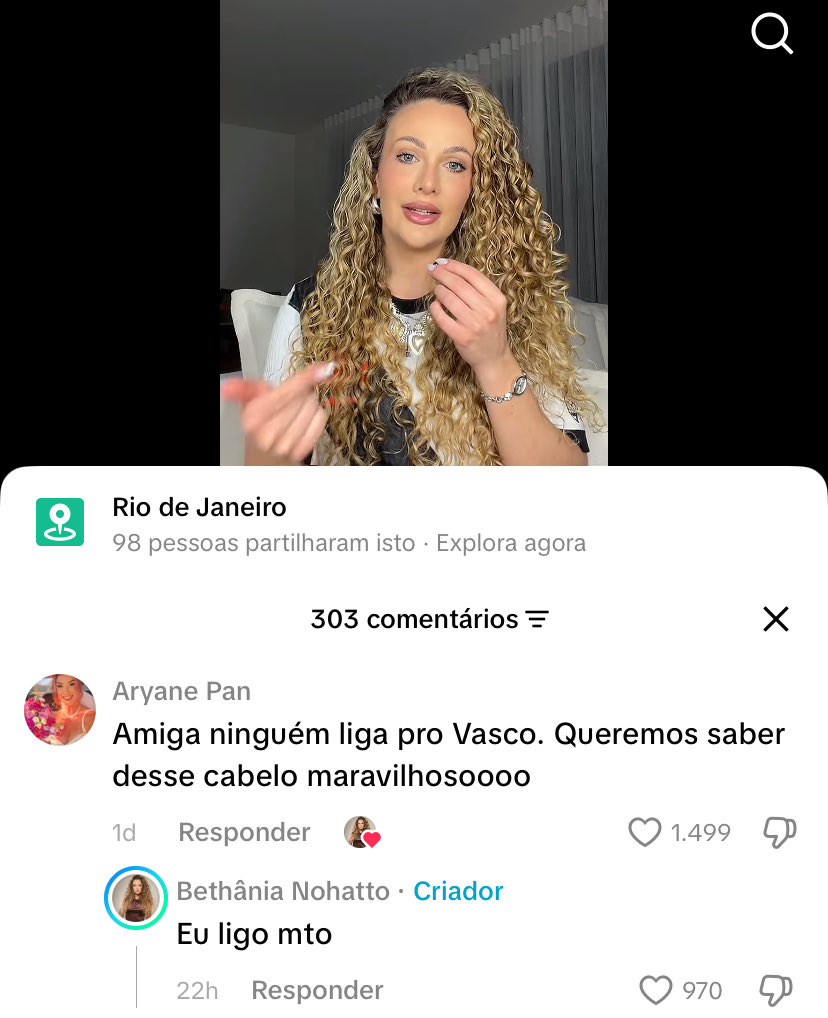 bibliavascaina's tweet photo. Estava no tiktok e do nada apareceu um video da esposa do DVD, abri os comentários e estava isso aqui https://t.co/QAgdgE7IP4