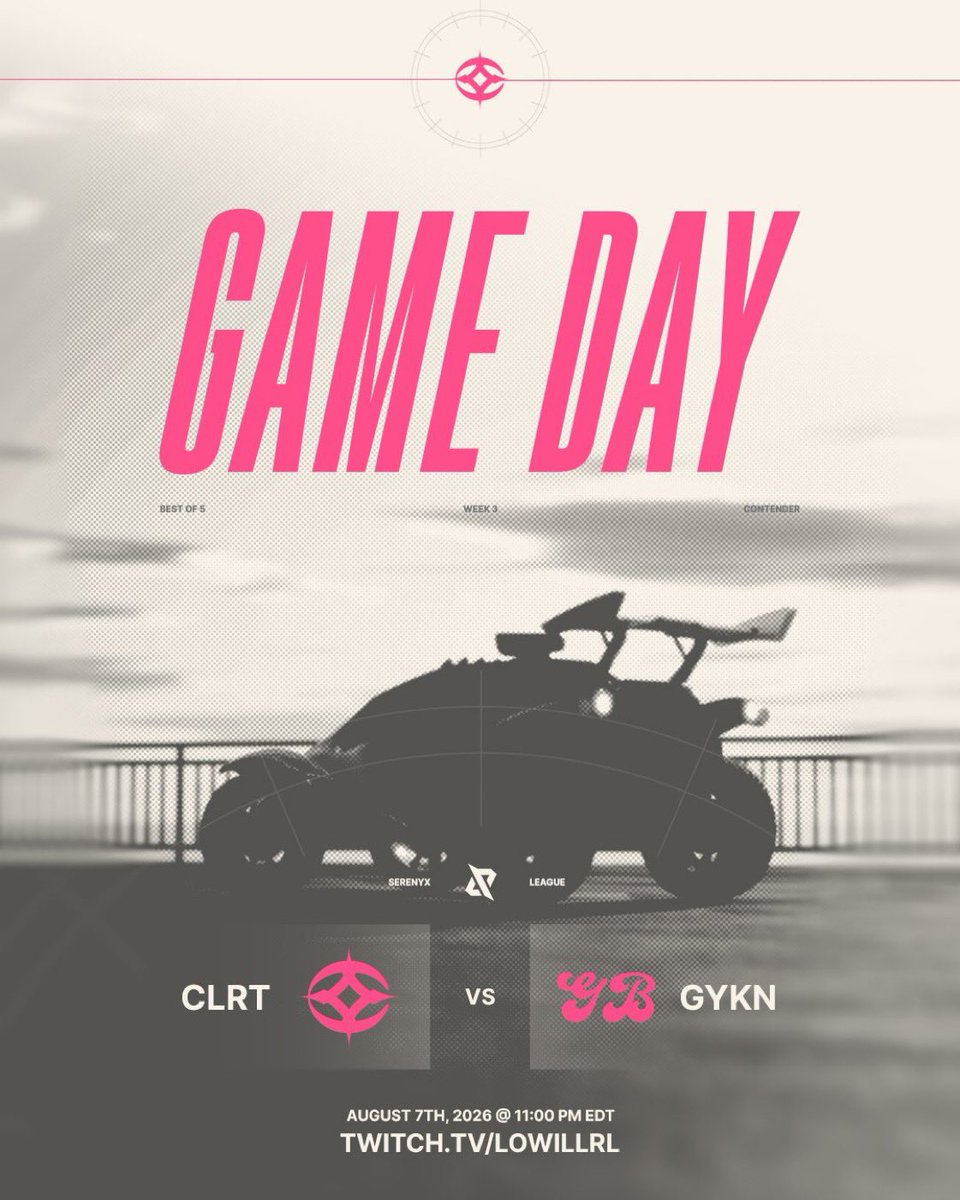 clrtygg's tweet photo. GAME DAY. CLRTY Esports Challengers vs. Gyknoballogists. 11:00 PM ET. https://t.co/cSns5bnjuN
@serenyxleague #SRNX26 #CutTheNoise 👁️ https://t.co/UBEB23FGeJ