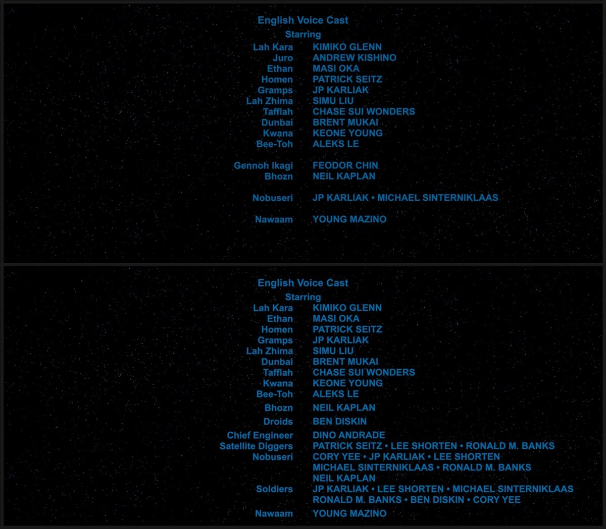 nyav_post's tweet photo. The English language cast for Star Wars: Visions Presents The Ninth Jedi!
Kimiko Glenn as Lah Kara
Andrew Kishino as Juro
Masi Oka as Ethan
Patrick Seitz as Homen
JP Karliak as Gramps
Simu Liu as Lah Zhima
Chase Sui Wonders as Tafflah
Keone Young as Kwana
Brent Mukai as Dunbai https://t.co/wasw3pAjHF