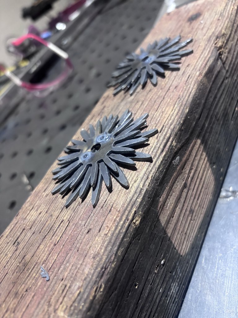 superhotfab's tweet photo. Sometimes after a long week you just need to take a second to smell the roses #cnc #metalwork https://t.co/crwRxu8eXc