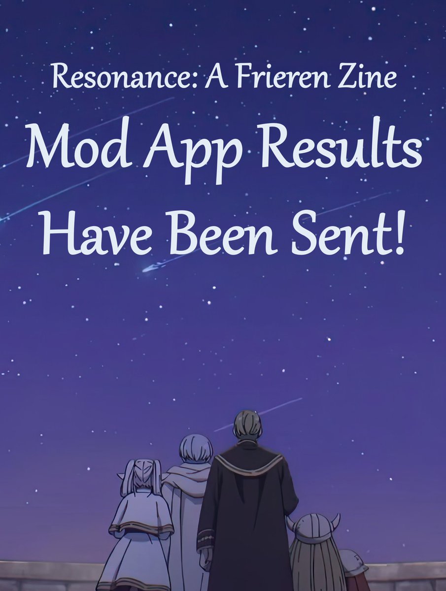 resonancezine's tweet photo. 🦋MOD APP RESULTS OUT🦋

All Mod Application Results have been sent out via email. 

If you haven't recieved an email, please message us per dm or email us at frierenzine@gmail.com https://t.co/pBOaJUNBlB