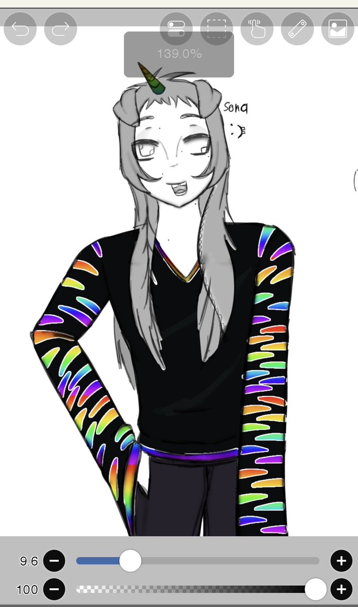 ilikeeecandy's tweet photo. Pls like he’s my sona 
idk if I wanna keep him like this or color him more https://t.co/saYN75ZmGA