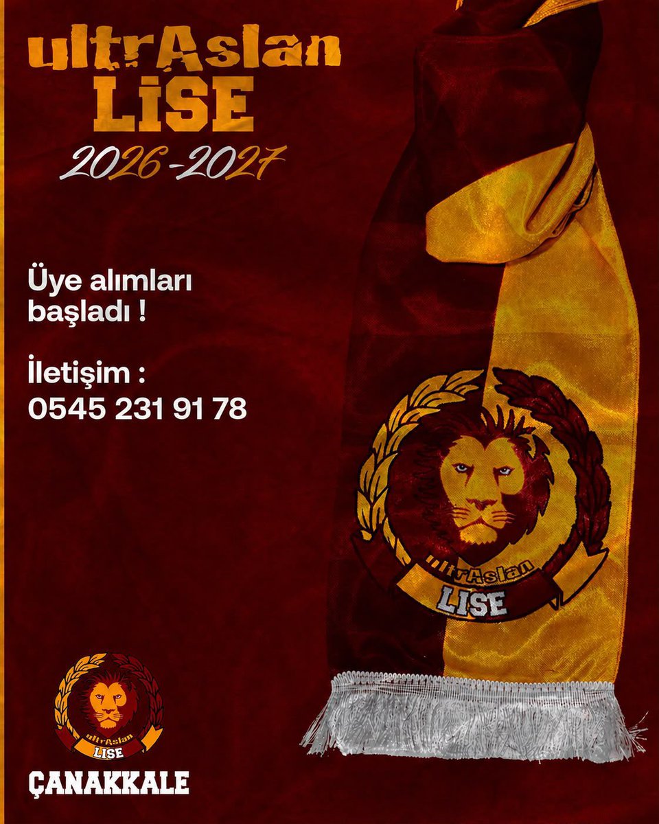 ultrAslanLise17's tweet photo. ultrAslan LİSE ÇANAKKALE Üye alımlarımız başlamıştır. Sende bu büyük aileye katılmak için görselde yazan numaradan bize ulaşabilir veya DM’den iletişime geçebilirsiniz.

#ultrAslanLİSE
#ultrAslanLiseÇanakkale https://t.co/0hstYlH4ve