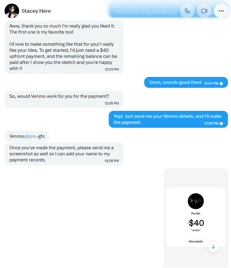 deany_donna0's tweet photo. I just wanted to make everyone aware of a scammer who scammed me out of $40. Thankfully, I was able to reverse the payment in time, so I didn't lose the money.
@stacey_fur0 https://t.co/jO0Ep7fnxf
