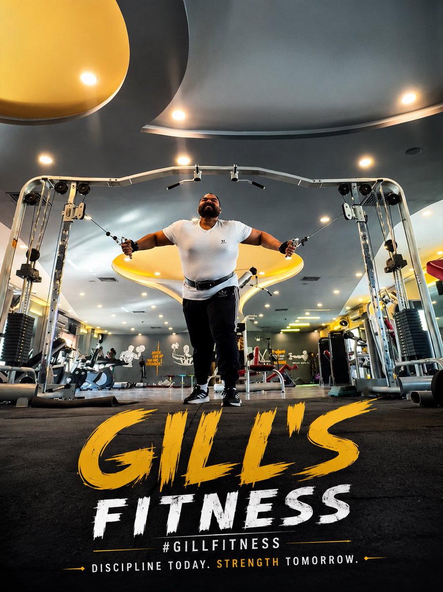 fahedpervez's tweet photo. DISCIPLINE TODAY. STRENGTH TOMORROW.
Every rep is a promise to yourself. Every drop of sweat is proof that youβre stronger than yesterday.
No excuses. No shortcuts. Just consistency.
#GILLFITNESS
#FitnessMotivation #GymLife #ChestDay #Workout https://t.co/m5w9wAV7lx