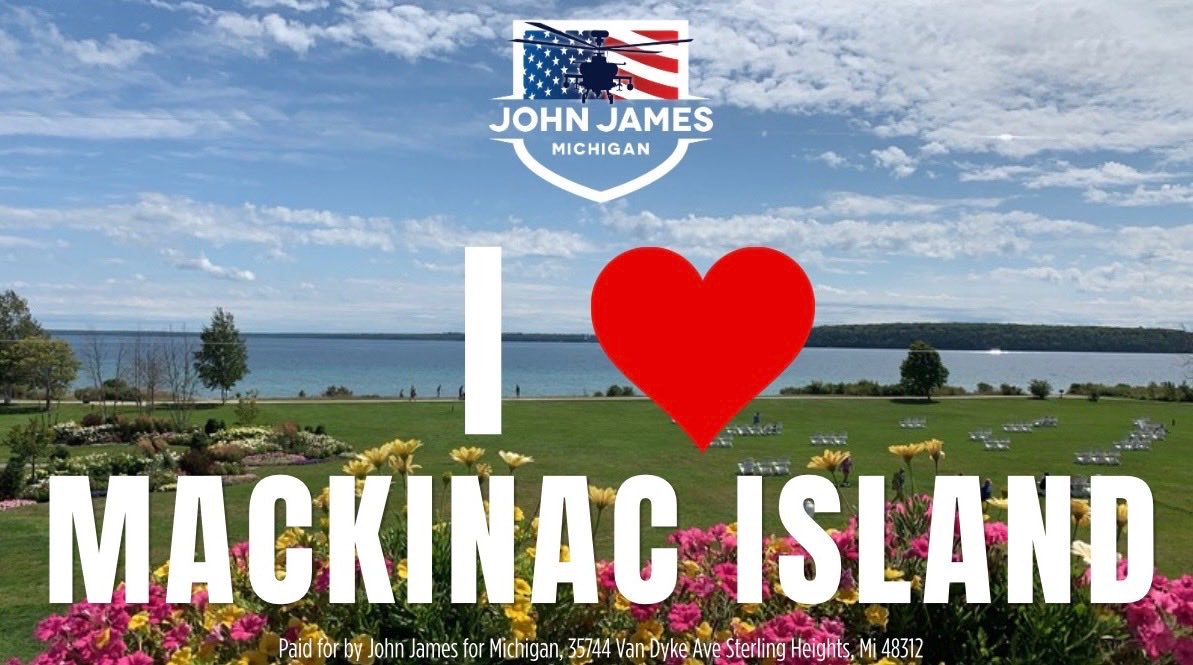 JohnJamesMI's tweet photo. Abdul El Sayed says he hates Mackinac Island. 

I love Mackinac Island, it’s beautiful. 

Communists hate beauty, we hate blight. 

We are not the same. https://t.co/wX96gUzzla