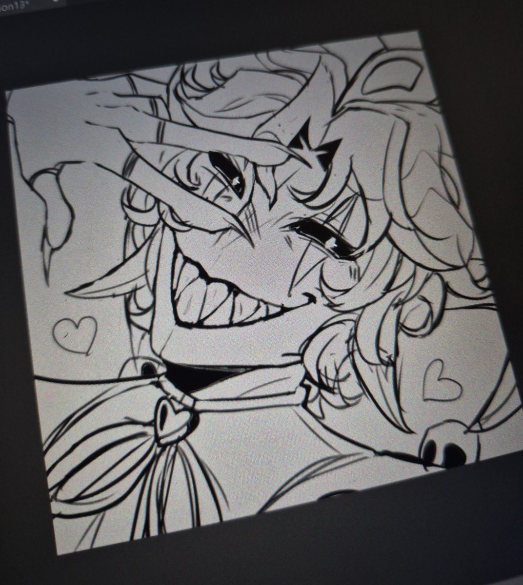 infinithiez's tweet photo. Checked out this game as a lot of you were recommending it.. Harlequin sketch 😛 https://t.co/r5Yu4uvhwf
