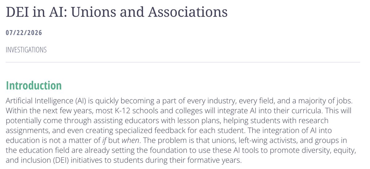 nickineily's tweet photo. ICYMI: @DefendingEd found that union resources are promoting DEI frameworks that encourage educators to view AI through the lens of equity and inclusion. https://t.co/4ThQKZp3Vd