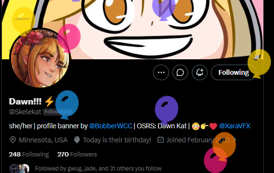 XaraVFX's tweet photo. Happy birthday to my beautiful wife my everything my sunshine and my rainbow @Skelekat !! I love my wife https://t.co/r5fdH799ze