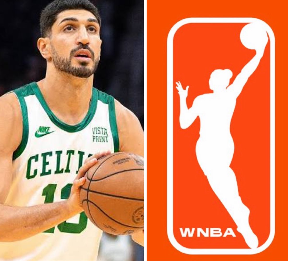 SaycheeseDGTL's tweet photo. 6-foot-10 former NBA player Enes Kanter Freedom officially declares himself for the 2027 WNBA Draft after WNBA players said they would welcome trans athletes https://t.co/0lNYzNoxBk