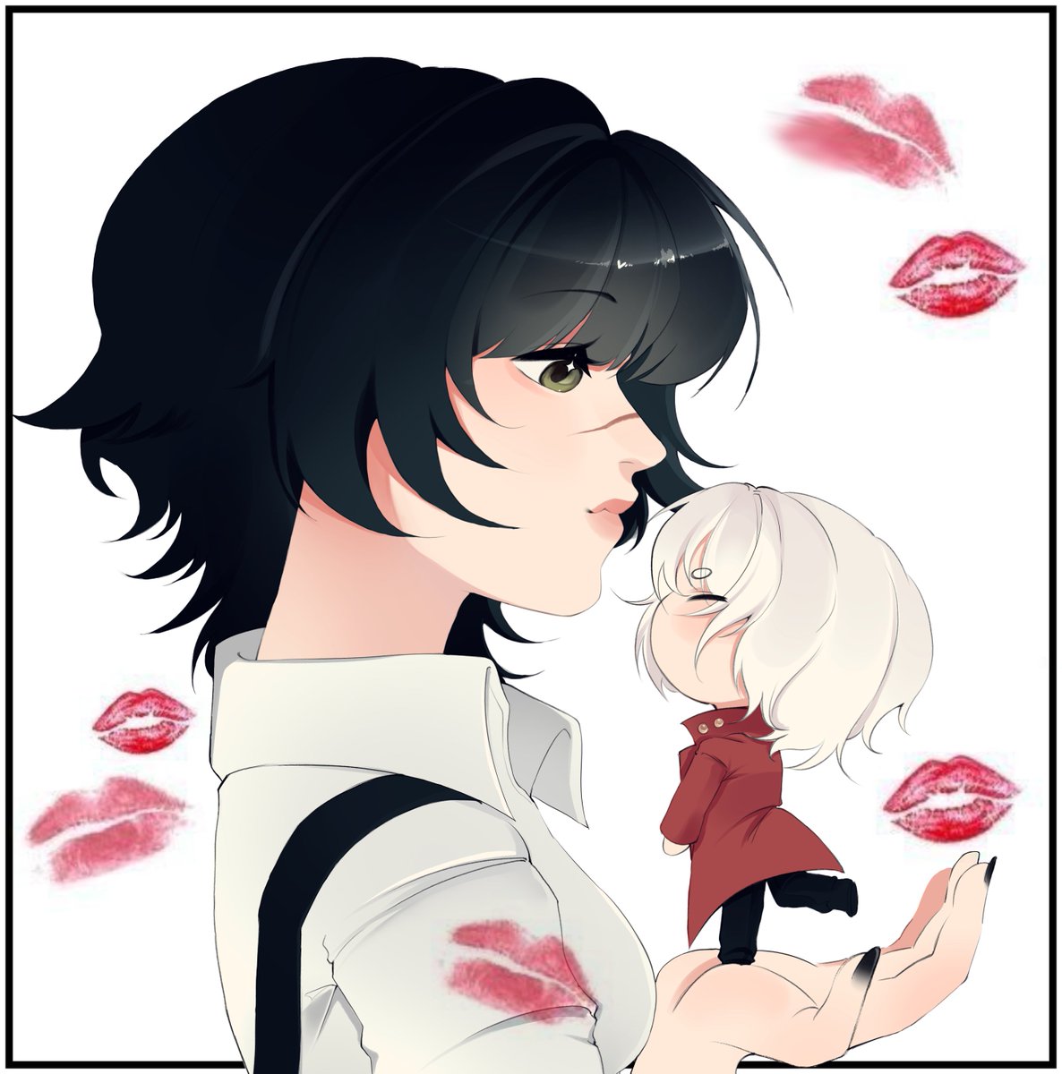 lattwink_'s tweet photo. Small Dante and Lady 💋
 Hope you like these!
#devilmaycry3 #DevilMayCry #DMC https://t.co/F9fSsSU4wS