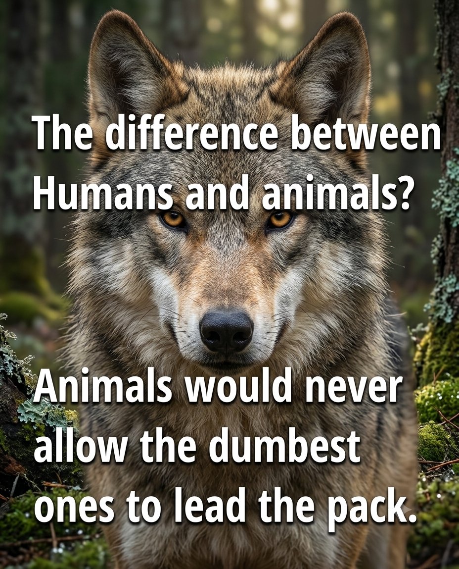 freya__Smith21's tweet photo. Not everyone deserves to lead—and nature proves it. https://t.co/mLrvtVFj6Y