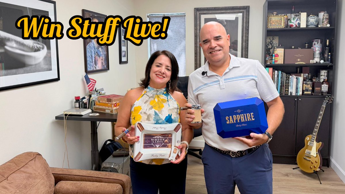 cigarsnobmag's tweet photo. This week's Win, Stuff, LIVE! was a little different.

With Rocky Patel Sapphire making its debut on the show, Erik shared stories from nearly two decades of friendship with Rocky, from early rounds of golf to memorable cigar experiences around the world. It made for a fun look behind the scenes of one of the industry's biggest brands.

On the giveaway side, players competed for a Rocky Patel Davenport Lighter before one lucky winner took home the matching ashtray and Collection Lighter set.

Thanks to everyone who tuned in, played along, and kept the guesses coming. If you missed this week's show, the replay is available now.

We'll see you next Friday at 3 PM ET.