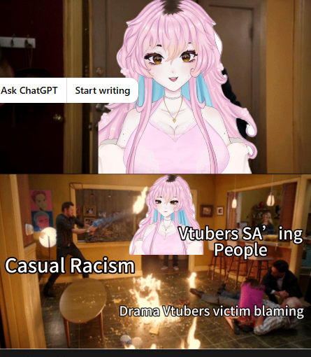 Avadomivtuber's tweet photo. VTuber Twitter is a peaceful place, they said… 

Meanwhile, you open the timeline for 5 minutes and somehow end up watching the entire community explode 

I just wanted to see some cute VTuber posts bro 

#VTuber #VTuberMemes #VTube #VTuberCommunity #StreamerLife https://t.co/JbN66H9wEb