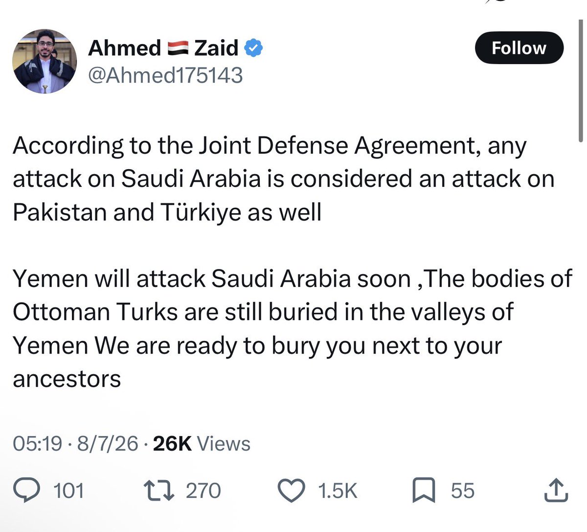 elerrantenomad's tweet photo. A brotherly message from Yemen’s Ansarallah social media influencer, promoting peace and collective well being of Muslims. https://t.co/3TtIKhkdCG