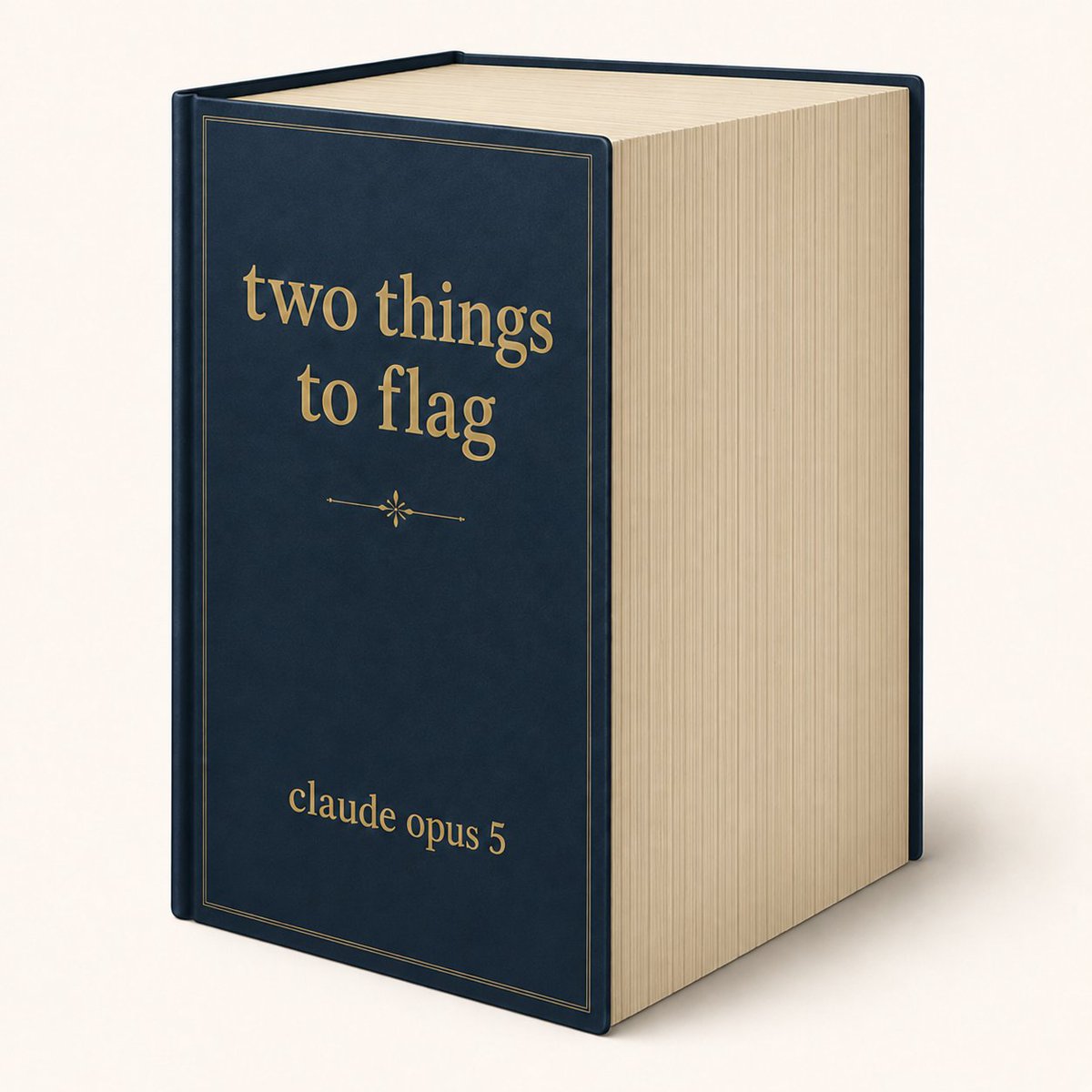 beentherebtw's tweet photo. I present to you: "two things to flag" by claude opus 5 https://t.co/lyidWRdTWw