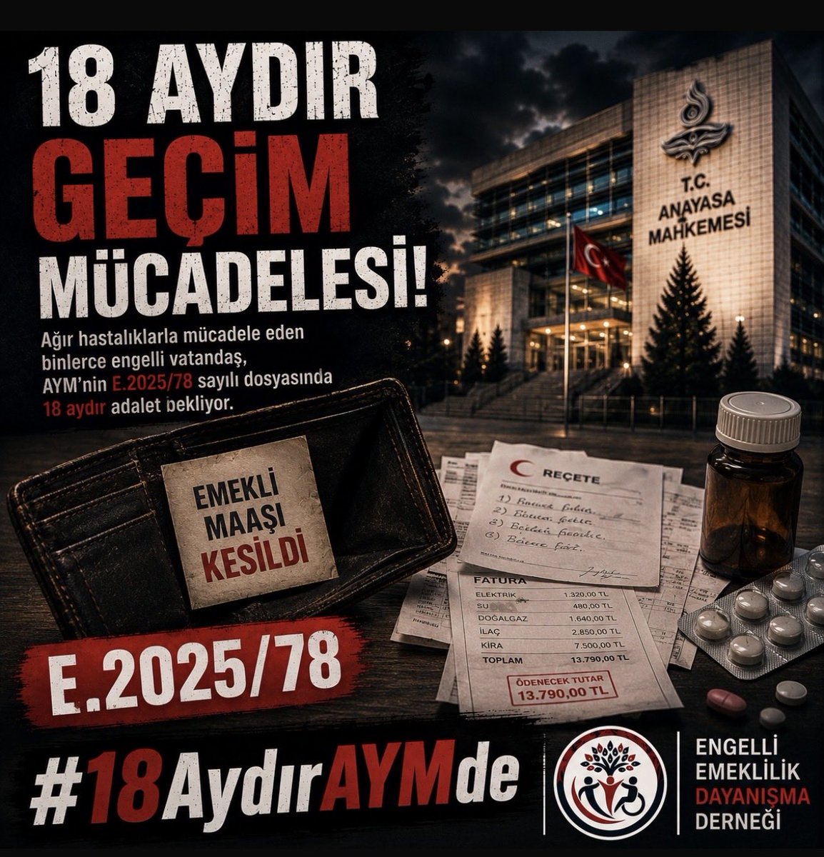 feridunsaqlam's tweet photo. @mentes70 Bir yasa düşünün ki; alın terini, raporlu engellinin kanuni hakkını bir çırpıda çöpe atsın. Hukukun temel ilkelerinden "Kazanılmış Hakların Korunması" kırmızı çizgimizdir. #EngelliEmeklilik #18AydırAYMde https://t.co/vwKdyGd9QO