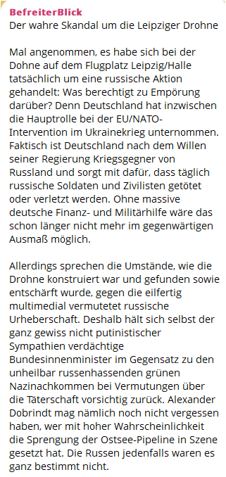 TinaElton_8472's tweet photo. @RusBotschaft Ganz genau so ist es, wie Sie es beschreiben. Sogar noch weitreichender. Ich füge daher weitere aufgeschriebene Gedanken aus einem Telegram-Kanal bei, die leider ebenfalls richtig sind. https://t.co/yS9btgEOYm