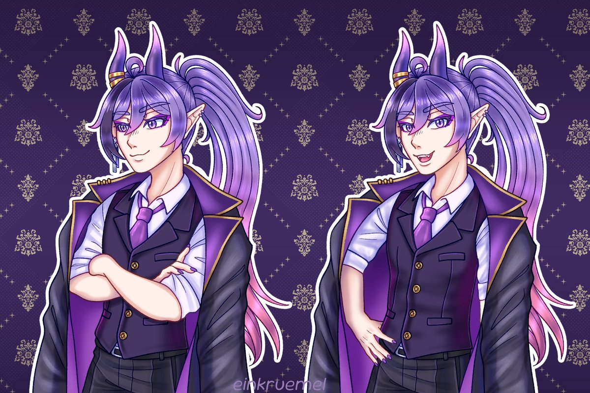 EinKrummel's tweet photo. Neues Reactive-PNG Model für @LordTuVii c:
#gervtuber #vartist https://t.co/5O13r2TAlC
