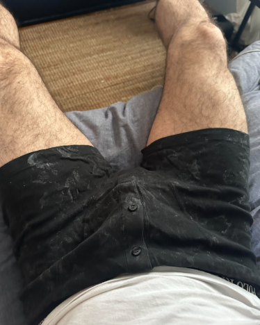 muskyripeguy's tweet photo. My shorts always have dry cum stains! Love jerking off my loads into my shorts and letting them soak in my cock bush all day. https://t.co/UDfeJdNtxU