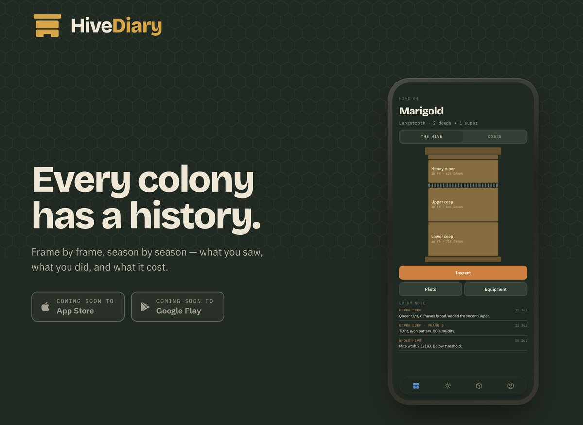 brett_reisman's tweet photo. App landing page is almost complete!
#ios #appdeveloper #beekeeping #buildinpublic https://t.co/6g9D6Op4Sp