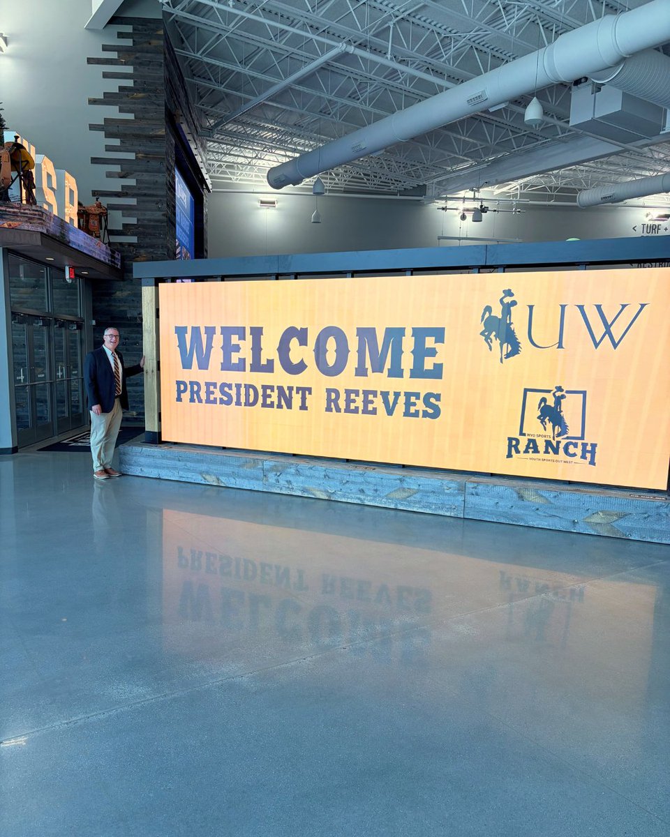 uwyopresident's tweet photo. Casper was awesome! Attending TeacherCon was the highlight of my week. Our Wyoming teachers go above and beyond every day. I also enjoyed touring the Wyo Sports Ranch and visiting UW Casper. There are more statewide visits ahead!

@WYOEducation 
@UWyoCoED https://t.co/Txxuok4RZd