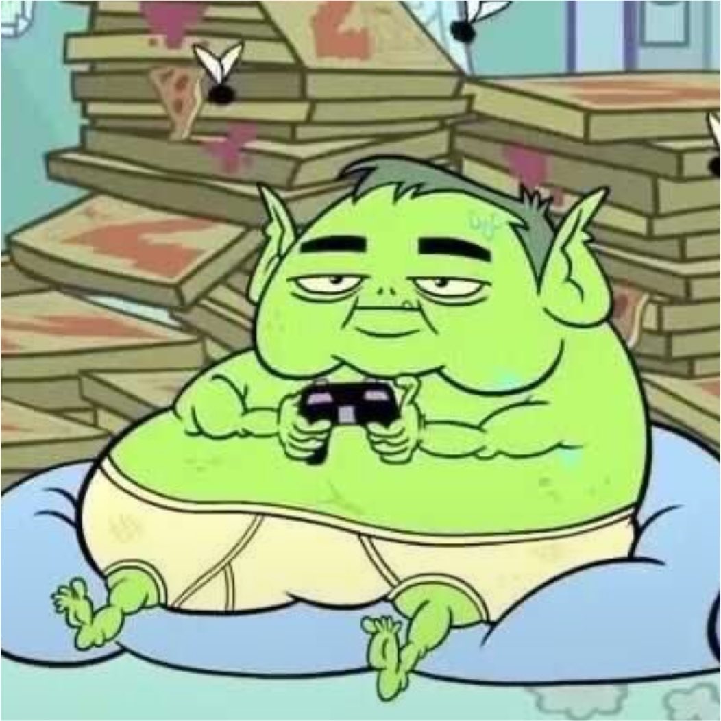 imissthebandana's tweet photo. eating any amount of fried food makes me feel like this https://t.co/w0rgiU2f2P