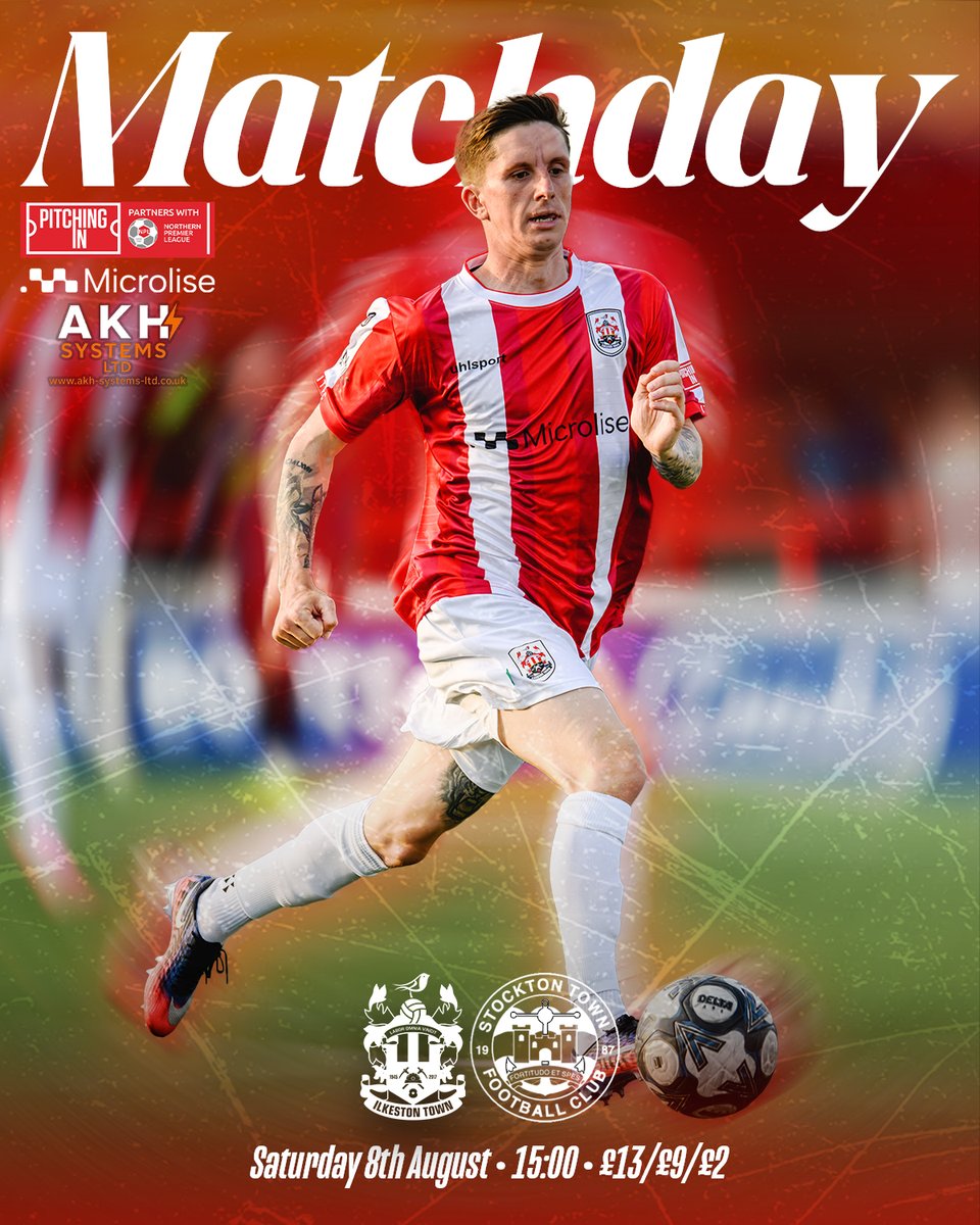 ilkestontown_fc's tweet photo. 🏡 𝗠𝗔𝗧𝗖𝗛𝗗𝗔𝗬

We'll see you at home, Robins!

🆚 @stockton_townfc
🏟️ Microlise New Manor Ground
🏆@NorthernPremLge
🕒15:00 (Gates Open 1pm)  
💷£13 Adults • £9 Concessions • £2 U16s • U11s FREE (Accompanied by a paying adult)

#OneTownOneClub https://t.co/IAHv4Iev30