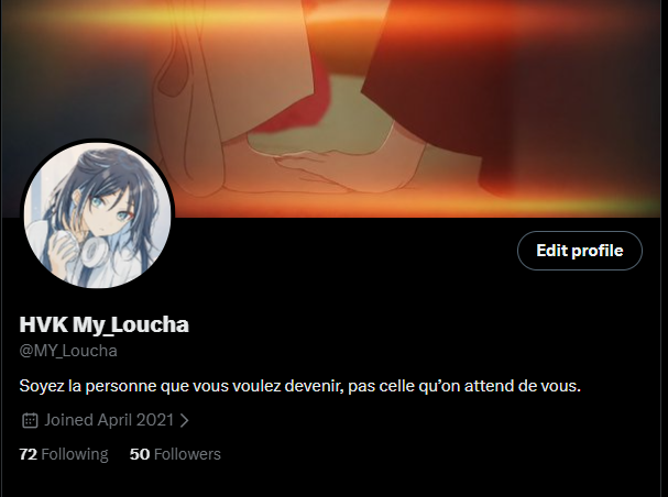 MY_Loucha's tweet photo. Merci beaucoup pour les 50 follow, ça a pas l'air fou dis comme ça mais ça me fait trop plaisir !!! https://t.co/S1u5mjIy4y