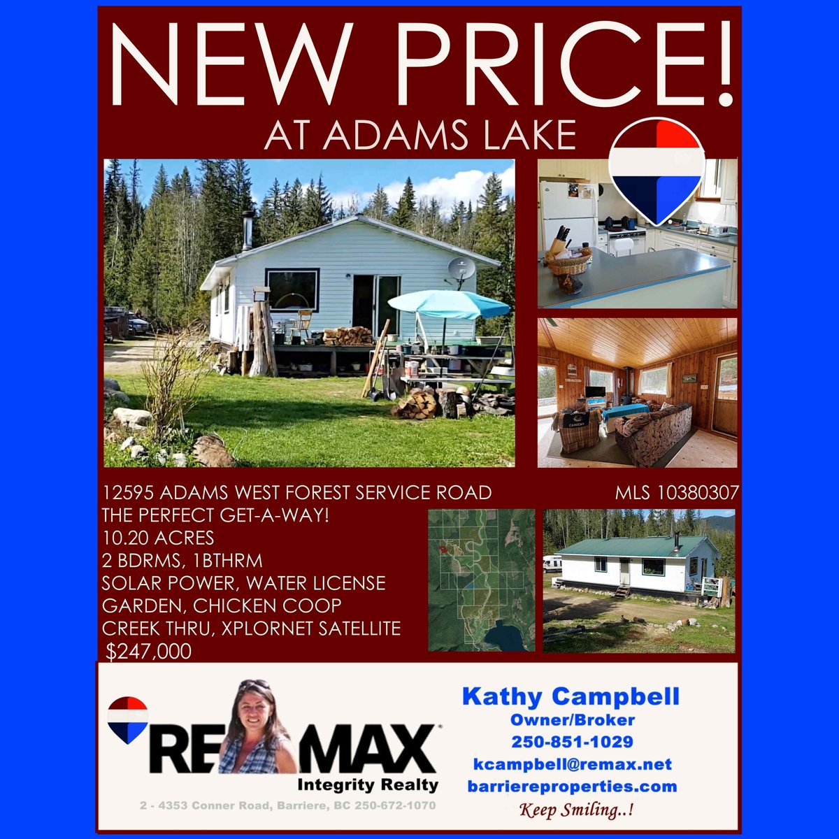 ReMaxBarriere's tweet photo. NEW PRICE! GET-A-WAY TO YOUR PERFECT CABIN IN THE WOODS!
12595 ADAMS LAKE WEST FSR ~ $247,000
https://t.co/4lWz6yIvGc https://t.co/dwEW9weLzm