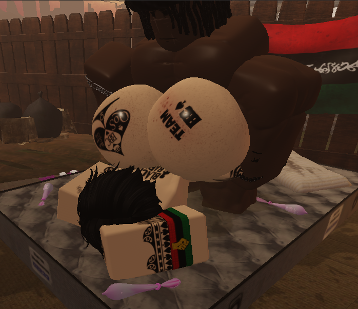 zaryanboi's tweet photo. went to the hood again thinking I'd be safe... only to get ambushed by a thug♠️(ft: @optexxxx )

(#roblacked #rr34gay #rr34 #rr34blacked #robloxporn #robloxnsfw #rosex #rosexblacked) https://t.co/PDe2HRf0PV