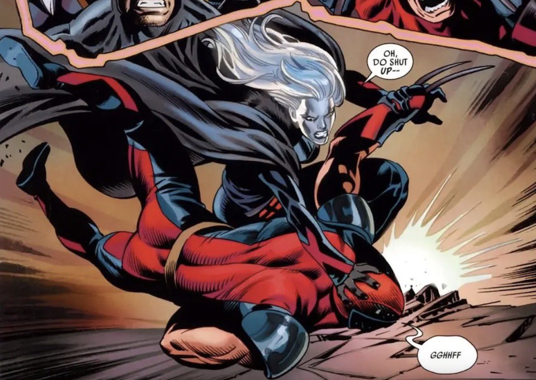 Hussy616's tweet photo. #EmmaFrost vs Adamantium &amp; Magic Muramasa #XMen https://t.co/6mWcYAw32T