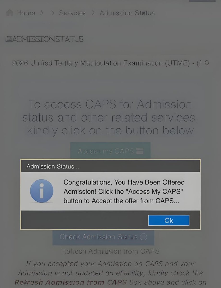 JAMBHQ's tweet photo. Your Admission is Guaranteed 🙏this year. You will be Congratulated and Matriculated 🎉💃
Don't leave without Claiming it 🎉 https://t.co/vI1voIyU80