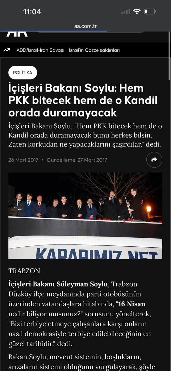nu_ce1's tweet photo. 🚨Direniş, devleti masaya getirdi

Süleyman Soylu:

2016: PKK bu kış bitiyor 
2017: Bu baharı göremeyecekler
2019: Kandil’e gideceğiz
2021: Bu sene bitireceğiz 
2023: Artık bitiriyoruz

2026: Bu süreç çok önemli https://t.co/t6I0oGN4aK