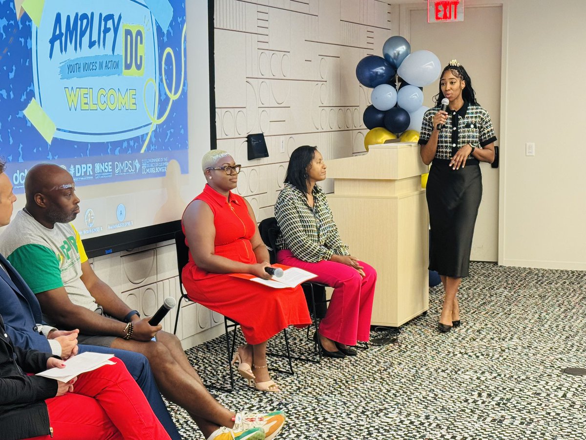 OVSJG_DC's tweet photo. Today, OVSJG joined @ONSEDC_ Inside the Industry: Media &amp; Communications Career Panel to help introduce youth participants to the wide range of opportunities within public service and communications. Panelists shared their career journeys &amp; highlighted the power of storytelling. https://t.co/fqgN4ZJEhu