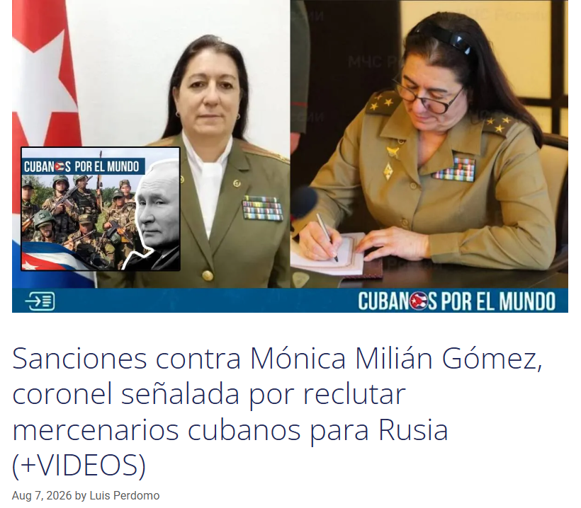 BellaLula20's tweet photo. Esta criminal reclutaba los cubanos que  se alistaban al ejército de Putin, mucho de los cuales han muerto en el más absoluto silencio de la DICTADURA CRIMINAL DE CUBA.
🇨🇺🇺🇸 INTERVENCIÓN YA!! https://t.co/r4i8a6wspN