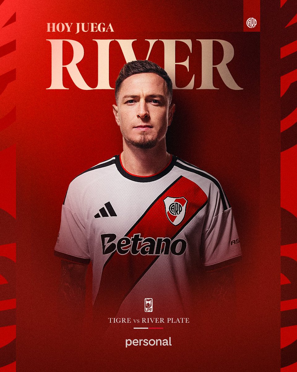 RiverPlate's tweet photo. ¡HOY JUEGA RIVER! ⚪🔴⚪ https://t.co/0j1pXnpHHB