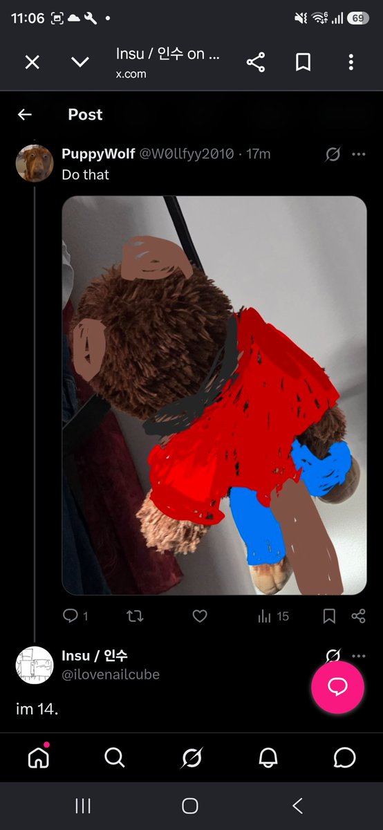 ilovenailcube's tweet photo. Hey so can we all just block and report @ W0llfyy2010 they have been making r#pe and su#cide jokes to me and its been making me uncomfortable as a victim. https://t.co/MOEwOZLkiq