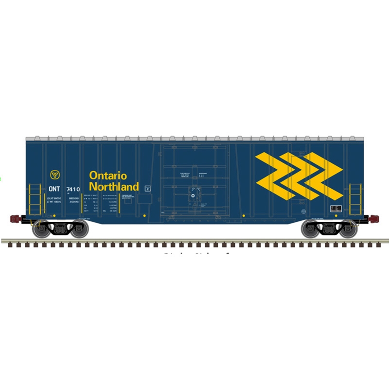 trainmodelling's tweet photo. Pre-order Atlas HO-NSC 50' 5277 Cu FT Plug Door Boxcar - Ontario Northland in 4 different #'s Master Series - #7400 (150-20008525) #7410 (150-20008526) #7438 (150-20008527) and #7443 (150-20008528) ETA 1st qtr 2027 #modeltrain #train #HOscale https://t.co/9jsmN3WXjq
