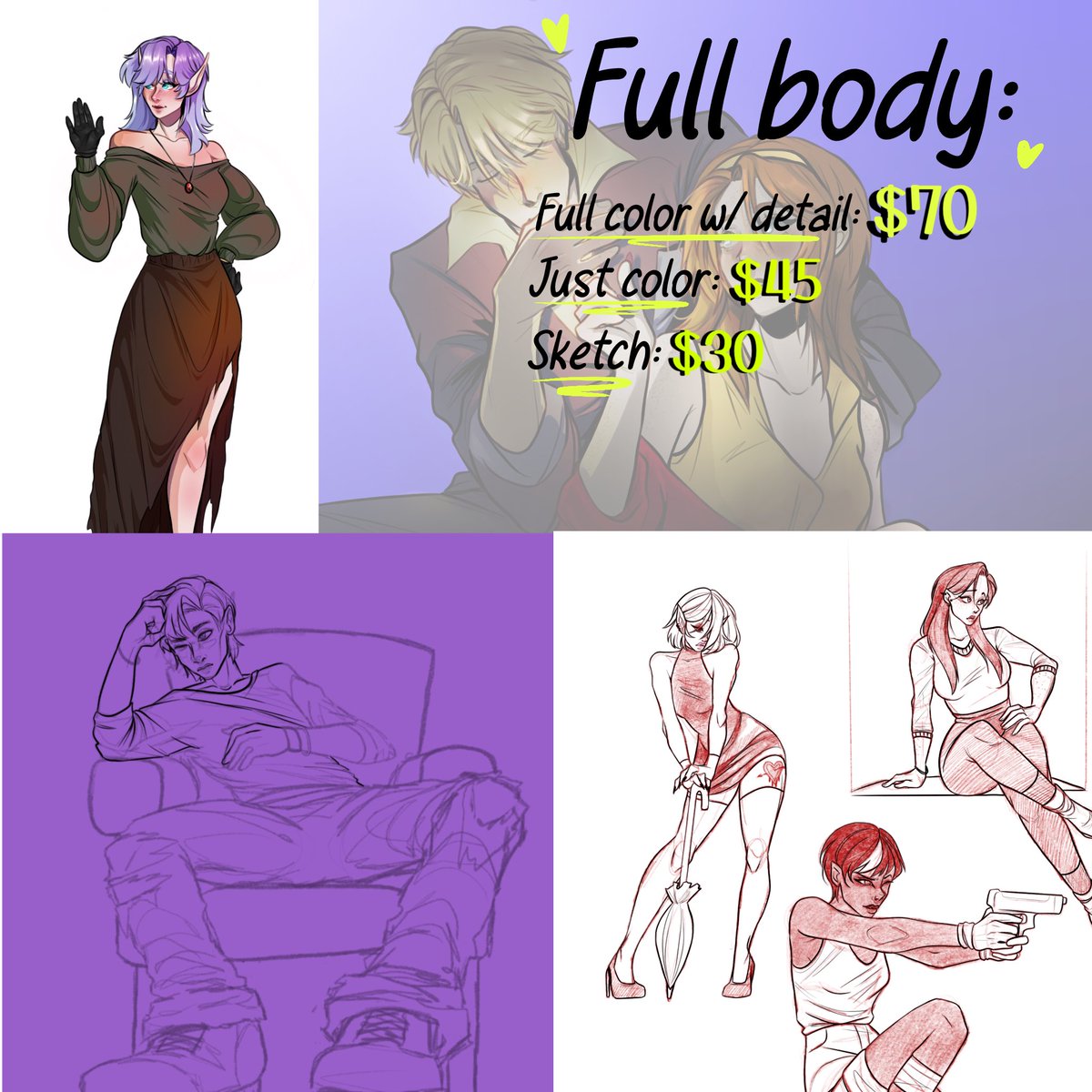 Katfox4000's tweet photo. COMMISSIONS POST!! (Finally posting a commissions open post!) DM me for any questions!! https://t.co/X8I9Q4CZ3A