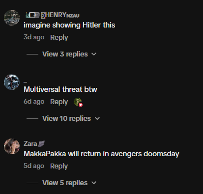 rossys10x's tweet photo. This Character is going giga viral on tiktok rn

Might literally be next TripleT. 

Everyone is just making edits of him and calling him the multiversal threat
https://t.co/z2XDUf2kEw

The account has soo many videos starting to blow up 
https://t.co/GamBHSM7XF https://t.co/nEj9zuNWJn