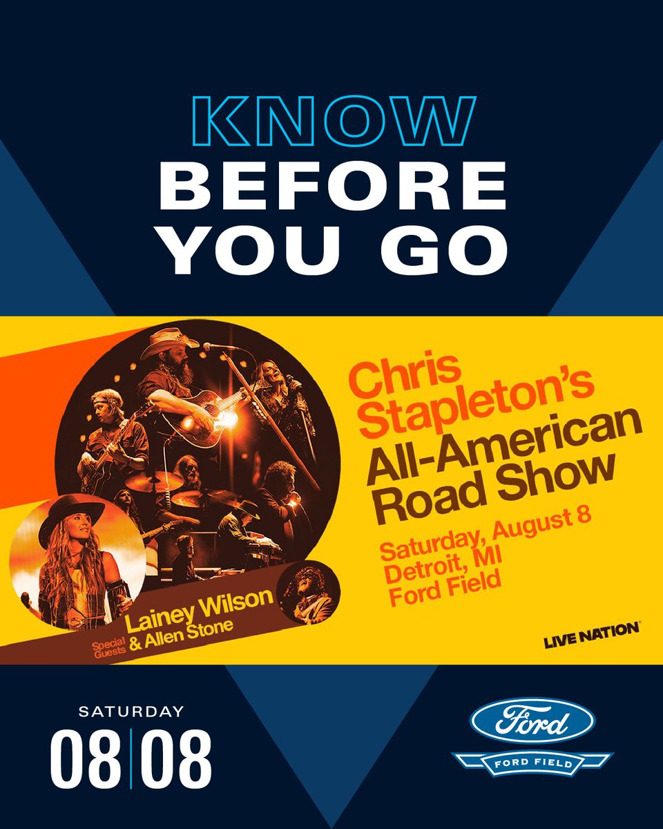 fordfield's tweet photo. “You Should Probably Leave” your home on Saturday to come see @ChrisStapleton with us 🤠 

🎟️: in bio https://t.co/zcVmfRAID3