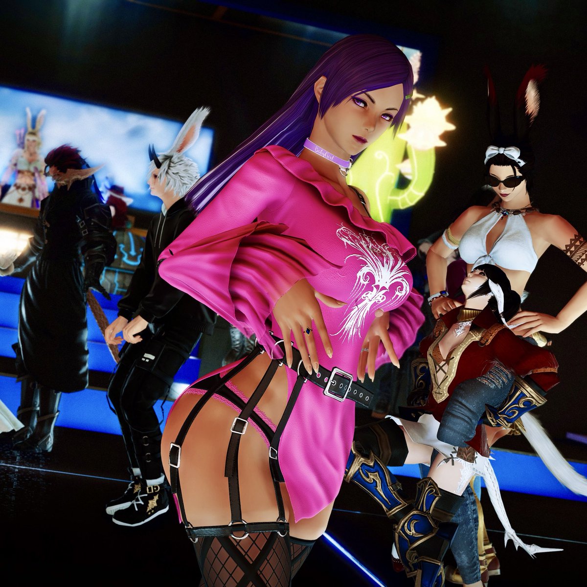 ZosynFFXIV's tweet photo. Let’s stay inside, it’s too smoky outside. Happy Friday cuties!! 💜🩶🥰
♡
♥︎
#ffxivscreenshot #gposers #ffxivinstagram #ffxivmidlander #SupportMiddies https://t.co/x6VhfmYSPE