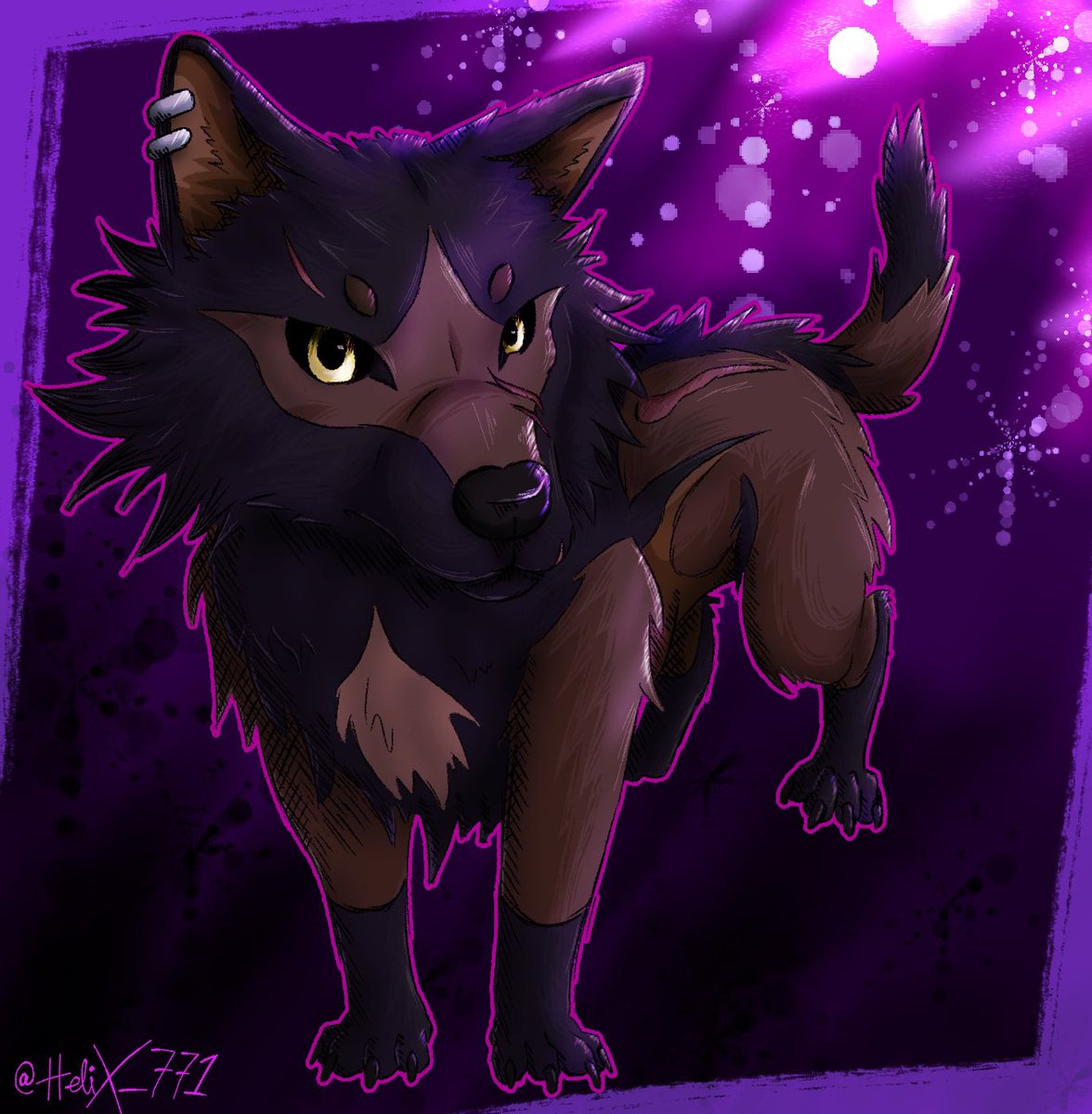 HeliX_771's tweet photo. And finally my last artfight attack is of Raven by Wolvesrain35 
#artfight2026 #teamcomedy #teamtragedy #teammystery https://t.co/pPJJBeVmTi