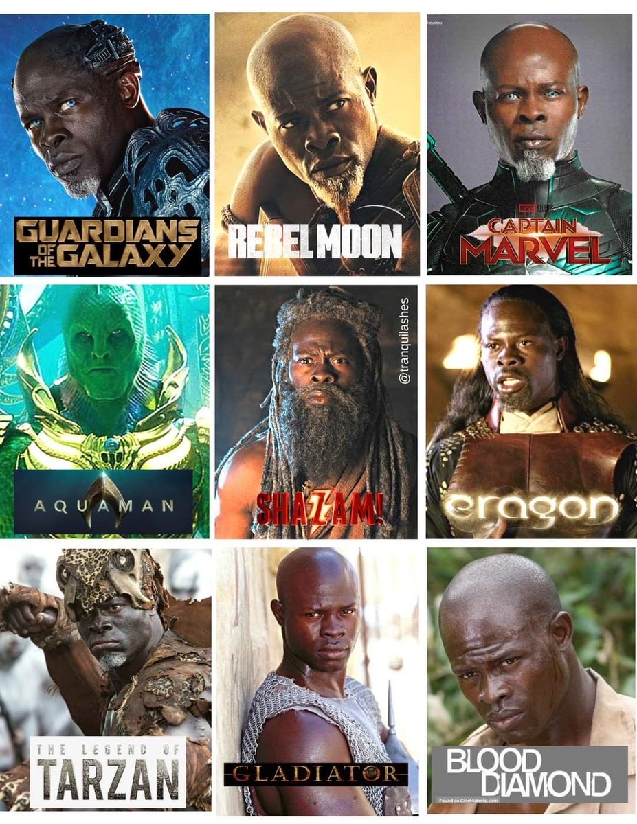 Mclipssz's tweet photo. From Marvel to DC, from ancient warriors to cosmic legends—Djimon Hounsou has stepped into every world and made it unforgettable. 🎬 🎭🔥 https://t.co/rbBSbYrbFk