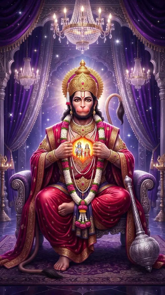 HiNdU05019434's tweet photo. ‼️🤲⚘️#हनुमान_रक्ष_सर्वदा⚘️ 🤲‼️
                     🤲🤲🤲

अज्जनागर्भ सम्भूत कपीन्द्र सचिवोत्तम।
रामप्रिय नमस्तुभ्यं हनुमन् रक्ष सर्वदा।।

⚘️ हनुमंत पर रख आस्था वही निकालेंगे रास्ता⚘️

  🙏❣️#ॐ_हं_हनुमंते_नमः ❣️🙏
  💫⚘️#जय_बजरंग_बली⚘️💫
   🔴🧿#शुभ_शनिवार_वंदन🧿🔴 https://t.co/RAyFXFhpWA
