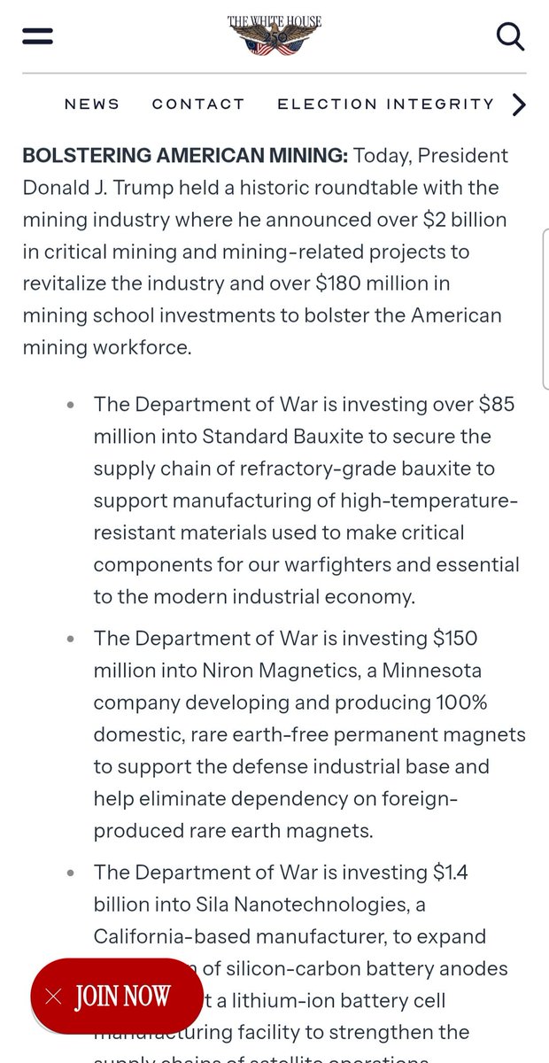 rekurencja's tweet photo. US government announced another batch of critical mineral investments today - covering both domestic and foreign based assets. All signs suggest this isn't the last batch either.

Meanwhile, US Department of War has one primary source of high purity vanadium*: $LGO Largo. Will it risk that source going out of business?

* high purity vanadium is essential for military aerospace (high strength titanium alloys) among other areas. No vanadium, no F-35s